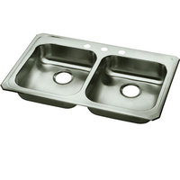 Double Bowl Kitchen Sink 33'' x 21-1/4'' x 5-3/8'' Double Bowl Kitchen Sink 33'' x 21-1/4'' x 5-3/8''