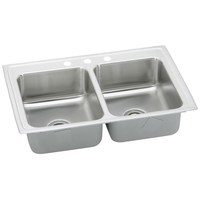 Double Bowl Kitchen Sink 33'' x 19-1/2'' x 7-5/8'' Double Bowl Kitchen Sink 33'' x 19-1/2'' x 7-5/8''