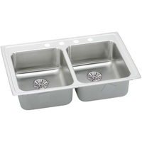 Double Bowl Kitchen Sink 33 x 21-1/4 x 6-1/2 Double Bowl Kitchen Sink 33 x 21-1/4 x 6-1/2