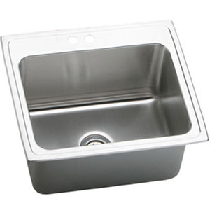 EDLR2522122 Lustertone Stainless Steel Single Bowl Kitchen Sink - Stainless Steel EDLR2522122 Lustertone Stainless Steel Single Bowl Kitchen Sink - Stainless Steel