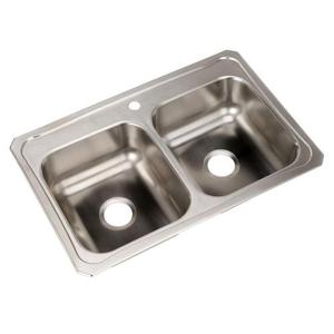 ECR33221 Celebrity Stainless Steel Double Bowl Kitchen Sink - Stainless Steel ECR33221 Celebrity Stainless Steel Double Bowl Kitchen Sink - Stainless Steel