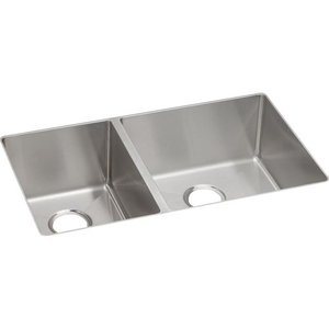 EECTRU32179L Crosstown Stainless Steel Undermount - Double Bowl Kitchen Sink - Stainless Steel EECTRU32179L Crosstown Stainless Steel Undermount - Double Bowl Kitchen Sink - Stainless Steel