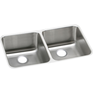 EELUH311810R Gourmet Stainless Steel Undermount - Double Bowl Kitchen Sink - Stainless Steel EELUH311810R Gourmet Stainless Steel Undermount - Double Bowl Kitchen Sink - Stainless Steel