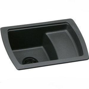 EELGU2218BK0 Harmony White/Color Undermount - Single Bowl Kitchen Sink - Black EELGU2218BK0 Harmony White/Color Undermount - Single Bowl Kitchen Sink - Black