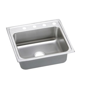 ELR22194 Lustertone Stainless Steel Single Bowl Kitchen Sink - Stainless Steel ELR22194 Lustertone Stainless Steel Single Bowl Kitchen Sink - Stainless Steel