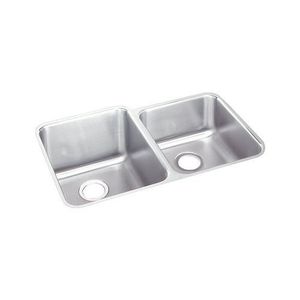 EELUH3121R Gourmet Stainless Steel Undermount - Double Bowl Kitchen Sink - Stainless Steel EELUH3121R Gourmet Stainless Steel Undermount - Double Bowl Kitchen Sink - Stainless Steel