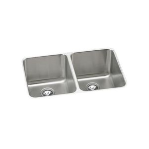 EELUH3220 Gourmet Stainless Steel Undermount - Double Bowl Kitchen Sink - Stainless Steel EELUH3220 Gourmet Stainless Steel Undermount - Double Bowl Kitchen Sink - Stainless Steel