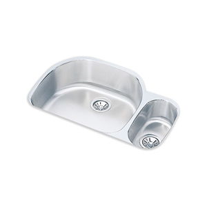 EELUH322110RDBG Harmony Stainless Steel Undermount - Double Bowl Kitchen Sink - Stainless Steel EELUH322110RDBG Harmony Stainless Steel Undermount - Double Bowl Kitchen Sink - Stainless Steel