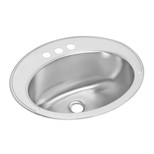 ELLVR2117CS3 Asana Self Rimming Bathroom Sink - Stainless Steel ELLVR2117CS3 Asana Self Rimming Bathroom Sink - Stainless Steel