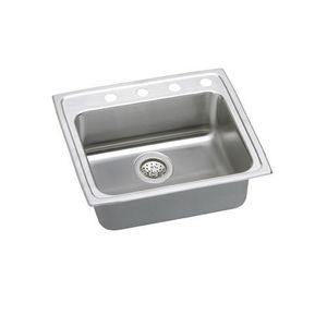 ELRAD2521651 Lustertone Stainless Steel Single Bowl Kitchen Sink - Stainless Steel ELRAD2521651 Lustertone Stainless Steel Single Bowl Kitchen Sink - Stainless Steel