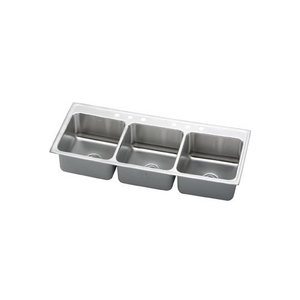 ELTR5422106 Lustertone Triple Bowl Sink Kitchen Sink - Stainless Steel ELTR5422106 Lustertone Triple Bowl Sink Kitchen Sink - Stainless Steel