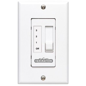 FC1 Single Slide Control Ceiling Fan Control - White FC1 Single Slide Control Ceiling Fan Control - White