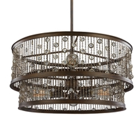 Mini Chandelier 24-1/8" Width Mini Chandelier 24-1/8" Width