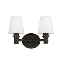 Bathroom Lighting (2 Bulbs) 14" Width Bathroom Lighting (2 Bulbs) 14" Width
