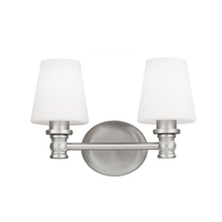Bathroom Lighting (2 Bulbs) 14" Width Bathroom Lighting (2 Bulbs) 14" Width