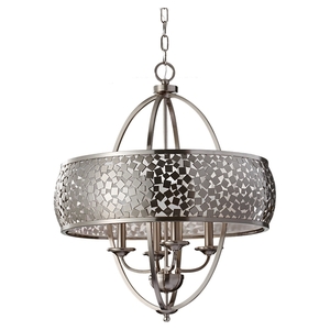 MF27364BS Zara Mini Chandelier - Brushed Steel MF27364BS Zara Mini Chandelier - Brushed Steel