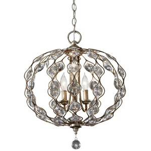 MF27413BUS Leila Entrance / Foyer Pendant Light - Burnished Silver MF27413BUS Leila Entrance / Foyer Pendant Light - Burnished Silver