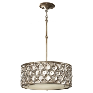MF25683BUSF Lucia Mini Chandelier - Burnished Silver MF25683BUSF Lucia Mini Chandelier - Burnished Silver