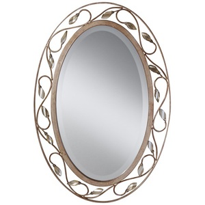 MMR1109ARS Priscilla Oval Mirror - Arctic Silver MMR1109ARS Priscilla Oval Mirror - Arctic Silver