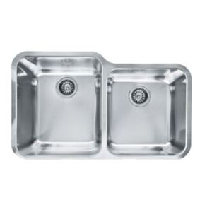 FLAX16036 Largo Stainless Steel Undermount - Double Bowl Kitchen Sink - Stainless Steel FLAX16036 Largo Stainless Steel Undermount - Double Bowl Kitchen Sink - Stainless Steel