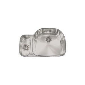 FPCX16009LH Elements Stainless Steel Undermount - Double Bowl Kitchen Sink - Stainless Steel FPCX16009LH Elements Stainless Steel Undermount - Double Bowl Kitchen Sink - Stainless Steel
