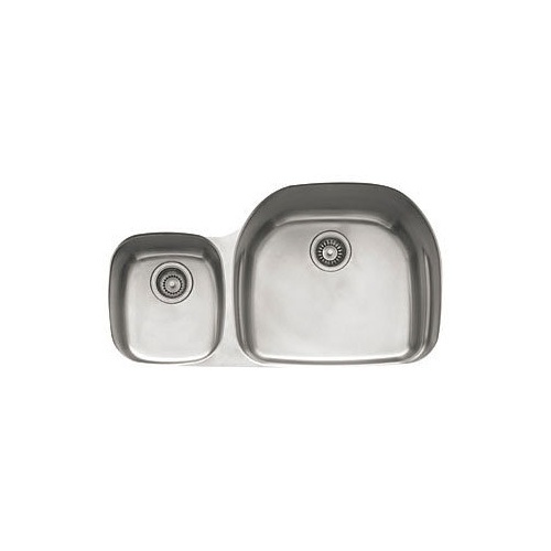 FPCX120LH Elements Stainless Steel Undermount - Double Bowl Kitchen Sink - Stainless Steel FPCX120LH Elements Stainless Steel Undermount - Double Bowl Kitchen Sink - Stainless Steel