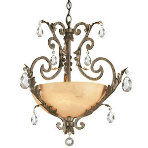 FFR44105FRM Barcelona Up Light Pendant Light - French Marble FFR44105FRM Barcelona Up Light Pendant Light - French Marble