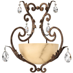 FFR44106FRM Barcelona 1 Bulb Wall Sconce - French Marble FFR44106FRM Barcelona 1 Bulb Wall Sconce - French Marble