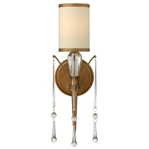 FFR44500BBZ Bentley 1 Bulb Wall Sconce - Brushed Bronze FFR44500BBZ Bentley 1 Bulb Wall Sconce - Brushed Bronze