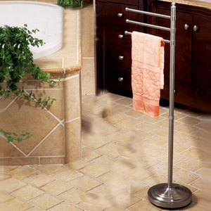 G1355 Spa Towel Rack Bathroom Accessory - Satin Nickel G1355 Spa Towel Rack Bathroom Accessory - Satin Nickel