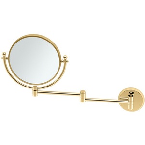 G1423 Magnifying Mirror Bathroom Accessory - Polished Brass G1423 Magnifying Mirror Bathroom Accessory - Polished Brass