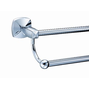 G4144 Jewel Towel Bar Bathroom Accessory - Chrome G4144 Jewel Towel Bar Bathroom Accessory - Chrome
