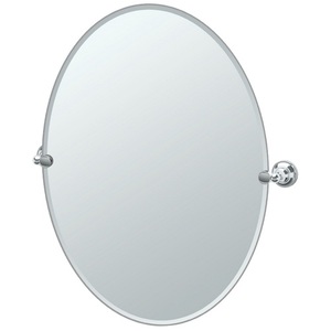 G4329LG Tiara Oval Mirror - Chrome G4329LG Tiara Oval Mirror - Chrome