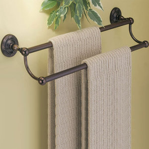 G4654 Chenille Towel Bar Bathroom Accessory - Burnished Bronze G4654 Chenille Towel Bar Bathroom Accessory - Burnished Bronze