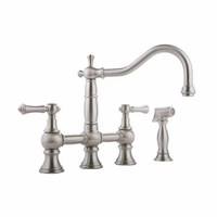 Two Handle Kitchen Faucet Bridge Faucet Two Handle Kitchen Faucet Bridge Faucet