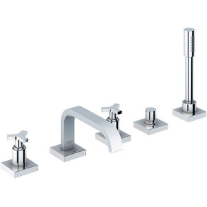 G25083000 Allure Deck Mount With Handshower Tub Faucet - Chrome G25083000 Allure Deck Mount With Handshower Tub Faucet - Chrome