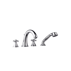 G25506/G18733 Geneva Deck Mount With Handshower Tub Faucet - StarLight Chrome G25506/G18733 Geneva Deck Mount With Handshower Tub Faucet - StarLight Chrome