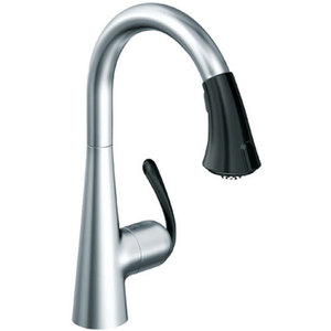 G32298KD0 LadyLux Pull-Out Spray Kitchen Faucet - Stainless Steel/Soft Black G32298KD0 LadyLux Pull-Out Spray Kitchen Faucet - Stainless Steel/Soft Black