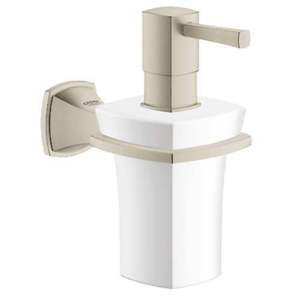 G40627EN0 Grandera Soap Dispenser Bathroom Accessory - Brushed Nickel G40627EN0 Grandera Soap Dispenser Bathroom Accessory - Brushed Nickel