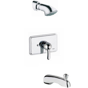 G28521/G19719/G35015/G13628 Talia One Handle Tub & Shower Faucet - Chrome G28521/G19719/G35015/G13628 Talia One Handle Tub & Shower Faucet - Chrome