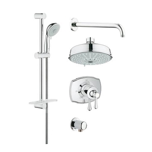 G35054000 GrohFlex Custom Shower System Trim Trim Kit - Chrome G35054000 GrohFlex Custom Shower System Trim Trim Kit - Chrome