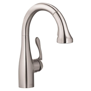 H04066861 Allegro E Pull-Out Spray Kitchen Faucet - Steel Optik H04066861 Allegro E Pull-Out Spray Kitchen Faucet - Steel Optik