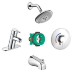 H04443000 Focus S One Handle Tub & Shower Faucet - Chrome H04443000 Focus S One Handle Tub & Shower Faucet - Chrome