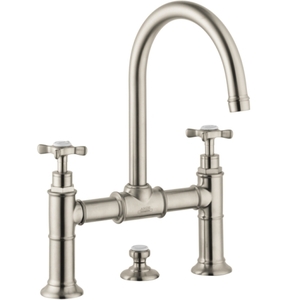 AX16510821 Axor Montreux 8'' Widespread Bathroom Faucet - Brushed Nickel AX16510821 Axor Montreux 8'' Widespread Bathroom Faucet - Brushed Nickel