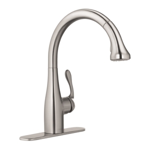 H04066860 Allegro E Pull-Out Spray Kitchen Faucet - Steel Optik H04066860 Allegro E Pull-Out Spray Kitchen Faucet - Steel Optik