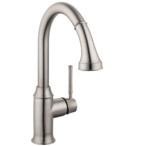 H04215801 Talis C Pull-Out Spray Kitchen Faucet - Steel Optik H04215801 Talis C Pull-Out Spray Kitchen Faucet - Steel Optik