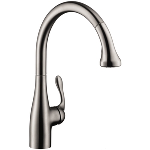 H06460860 Allegro E Pull-Out Spray Kitchen Faucet - Steel Optik H06460860 Allegro E Pull-Out Spray Kitchen Faucet - Steel Optik