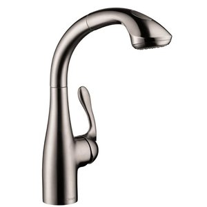 H06461861 Allegro E Pull-Out Spray Kitchen Faucet - Steel Optik H06461861 Allegro E Pull-Out Spray Kitchen Faucet - Steel Optik