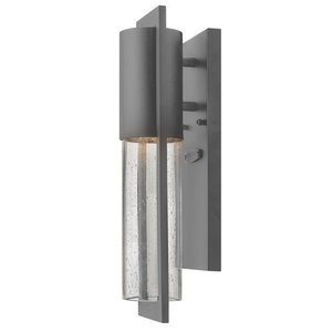 H1326HEES Shelter Entrance Outdoor Wall Light - Hematite H1326HEES Shelter Entrance Outdoor Wall Light - Hematite