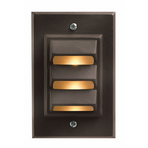 H1542BZLED LED Step Louvered Hallway Step Light - Bronze H1542BZLED LED Step Louvered Hallway Step Light - Bronze